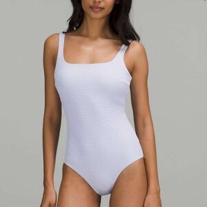 Lululemon Waterside Square Neck One Piece Swimsuit